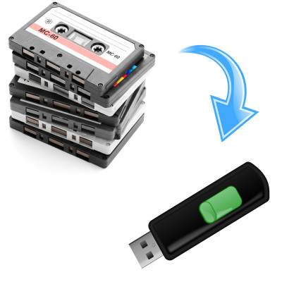 Endless-Loop Outgoing Message Cassette to USB Transfer Editable