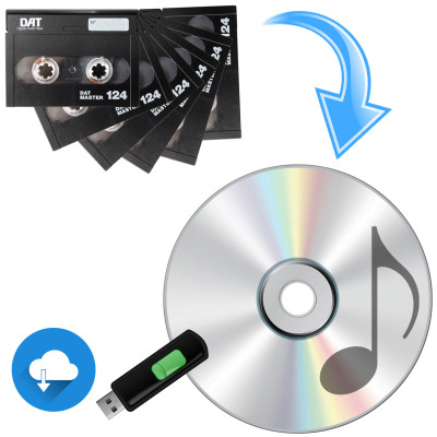 DAT Tape Conversion to CD, WAV USB & Digital