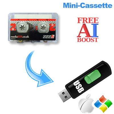 Mini Cassette Tape to Digital USB Transfer Mini Cassette Tape to Digital USB Transfer