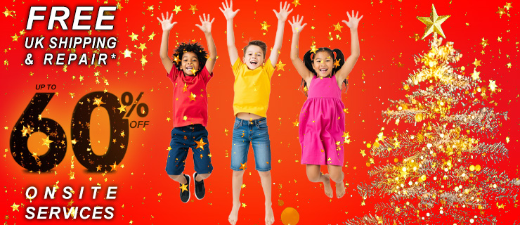 Free Repair and UK Shipping, up to 60% OFF, On-Site services