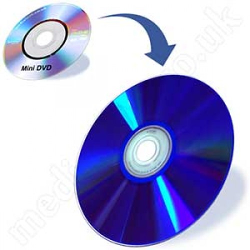 Mini DVD to DVD (camcorder video disc)